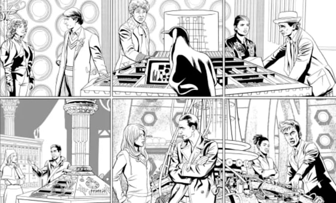 draw graphic novel art comic character design manga anime from your storyboard