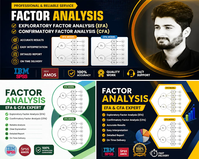 do factor analysis efa cfa in spss and amos