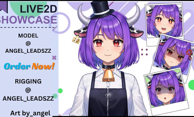 Draw And Rig Cute Streaming Liv2d Vtuber Model 2d Vtuber Pngtuber