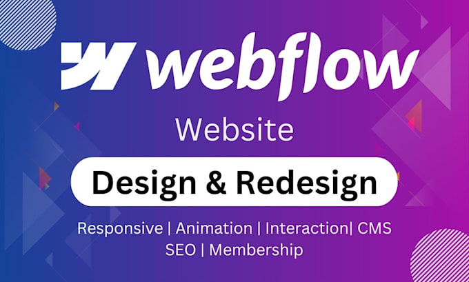 do figma to webflow website design or webflow website redesign