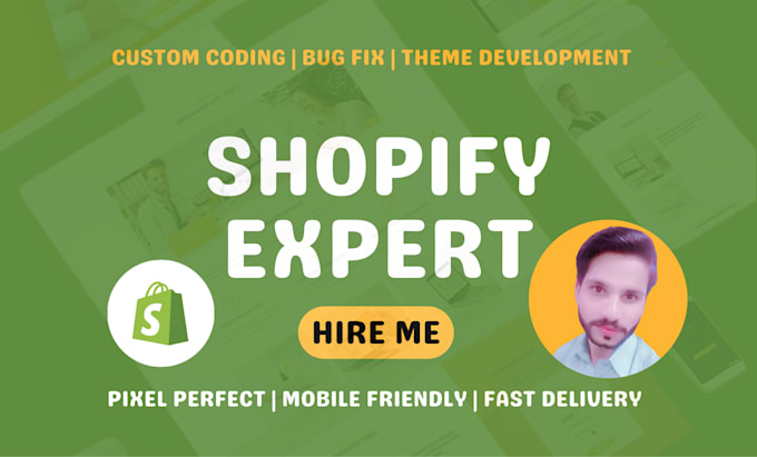 do shopify custom coding, bug fix and theme development