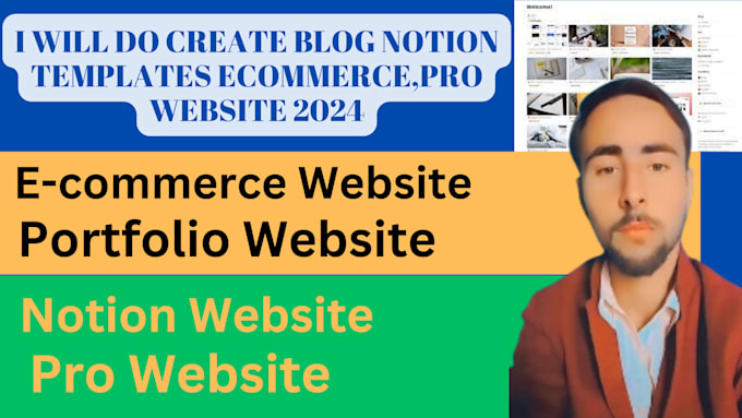 Do create notion template or notion pro website for business by
