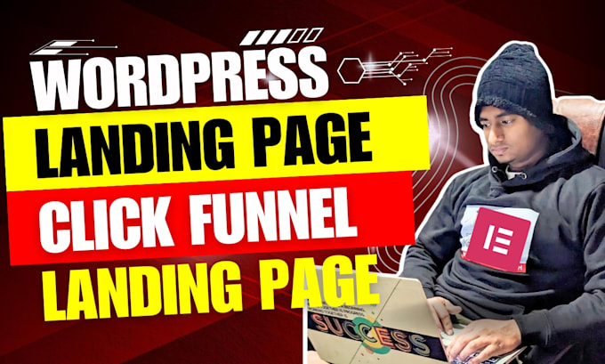 design landing page wordpress website header footer mega menu by elementor pro