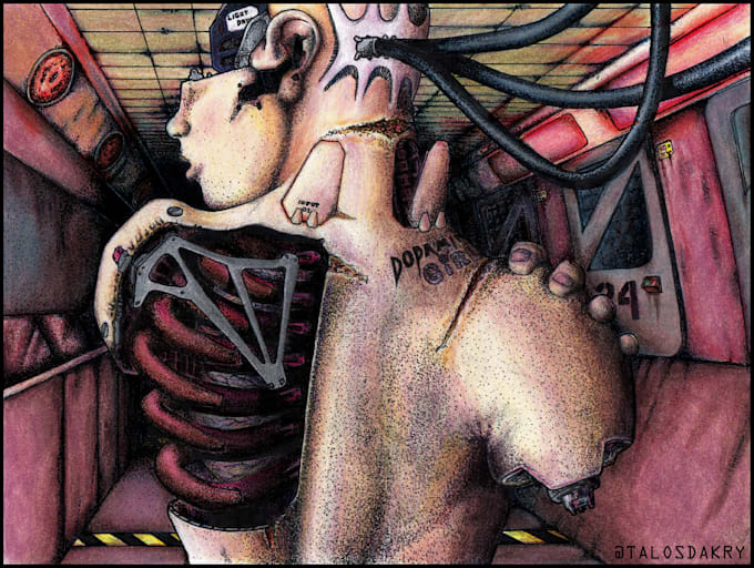do a hires full detailed scifi illustration