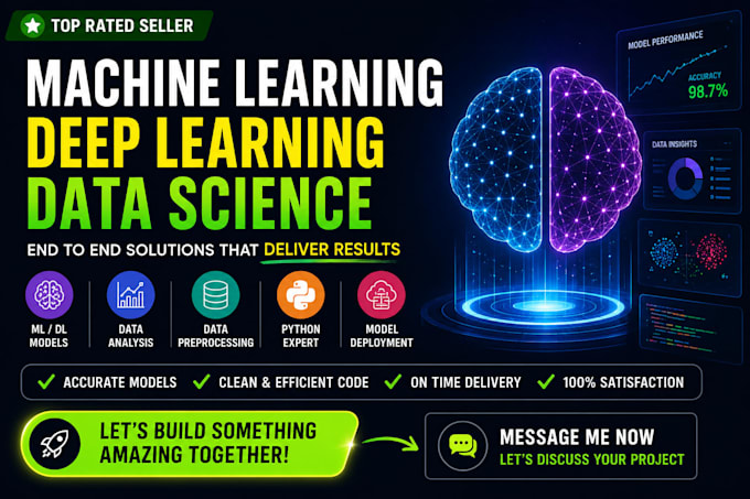 build machine learning models deep learning and data science  projects in python