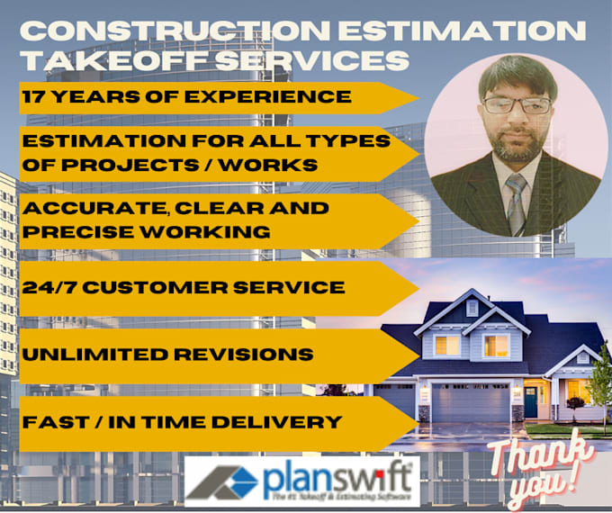 do material takeoff and cost estimation speciality on US based lumber houses