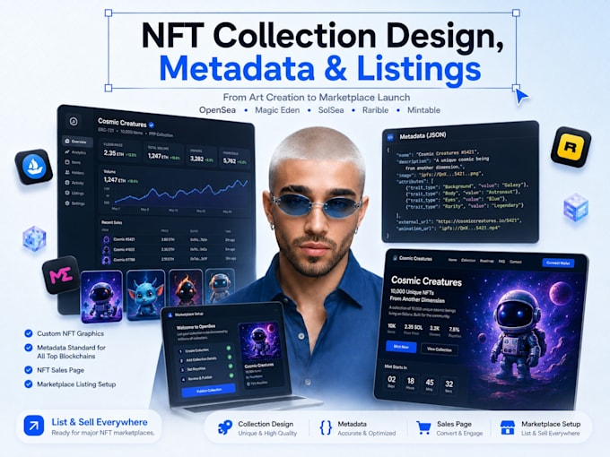 create 2d, 3d nft art and game art
