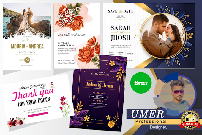 design save the date , wedding invitation suite menu, rsvp