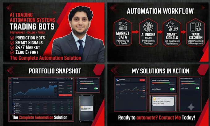 build ai trading bots, signal automation and custom trading agents
