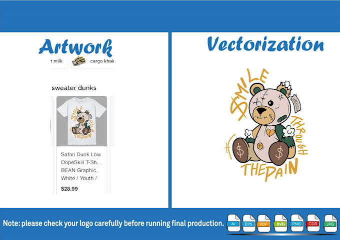 be your attractive vectorize image illustration expert