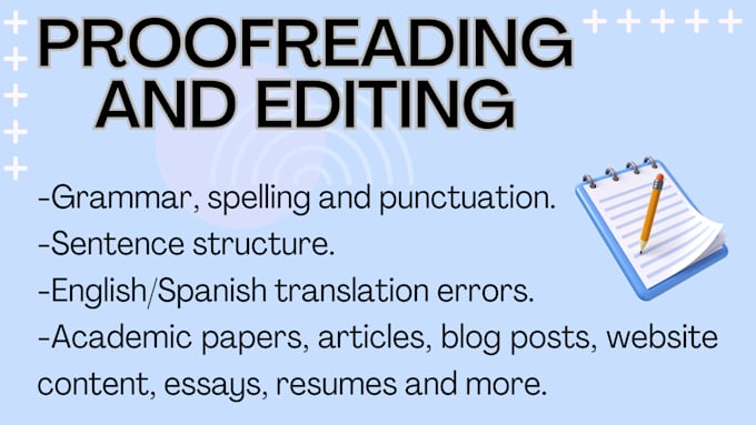 proofread and edit your text in english or spanish