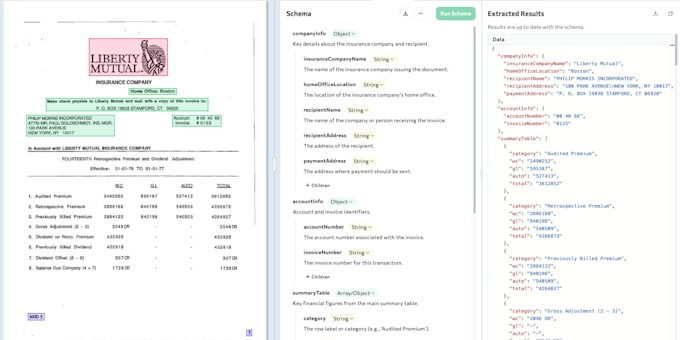 automate document processing and ocr into structured data