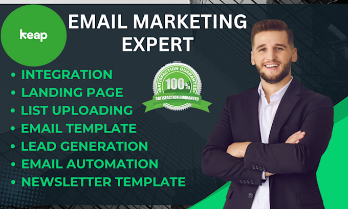 Design keap email template keap newsletter and keap landing page by