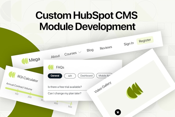 build custom hubspot cms modules and dynamic pages