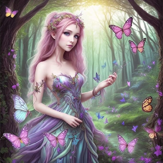 provide a custom digital drawing and limerick combination