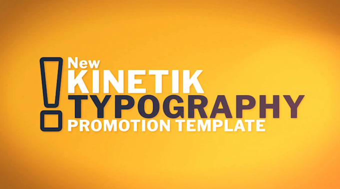 do minimalist kinetic typography and explainer video