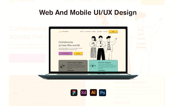 do mobile app or web UI UX design in figma