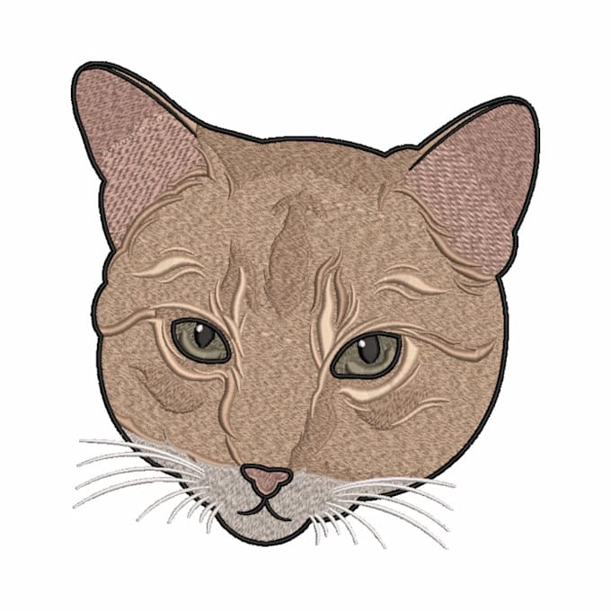 embroidery digitizing into dst,pes,jef in 1 hour