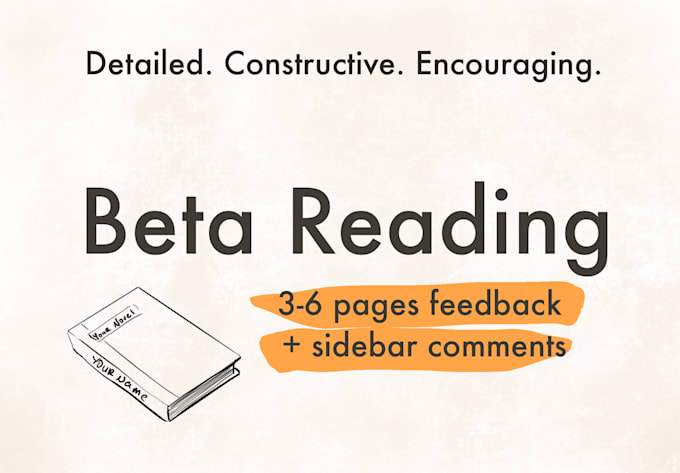 beta read your novel