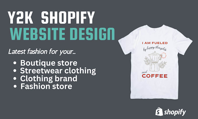 design your shopify y2k website, y2k shopify store