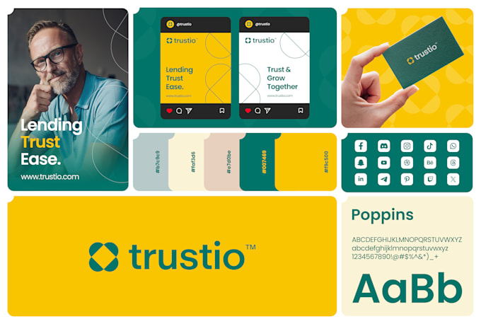 do custom minimalist logo design and full brand identity kit