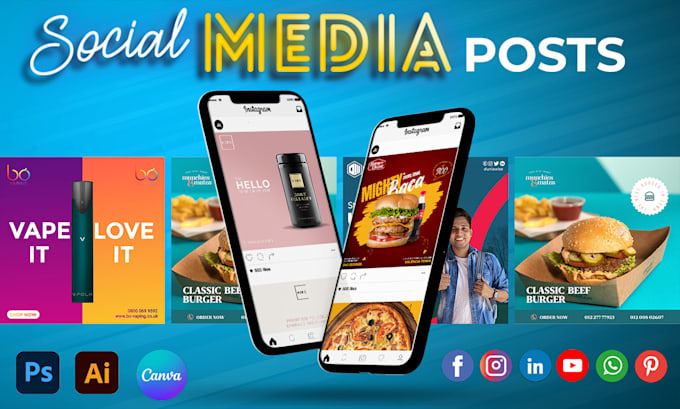 design social media post and meta ad design