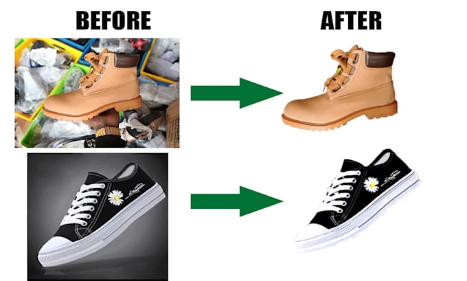 do photoshop background removal, color change, whiten