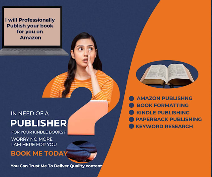 professionally publish your book on amazon KDP book ghostwriter