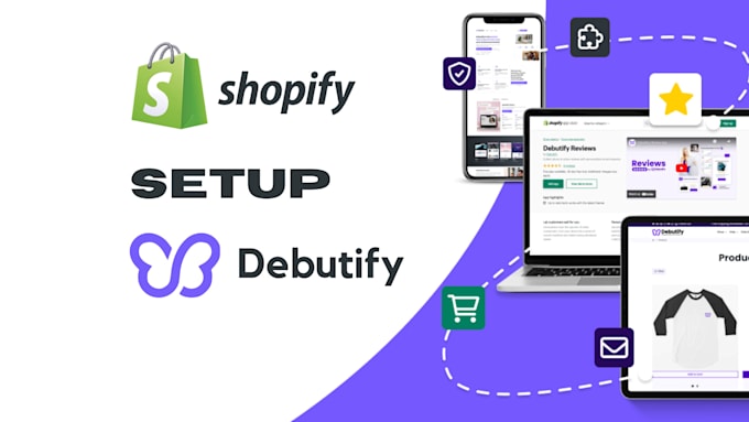 setup shopify store using debutify