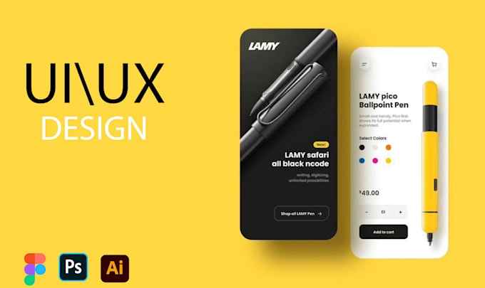 do unique and creative UI UX design