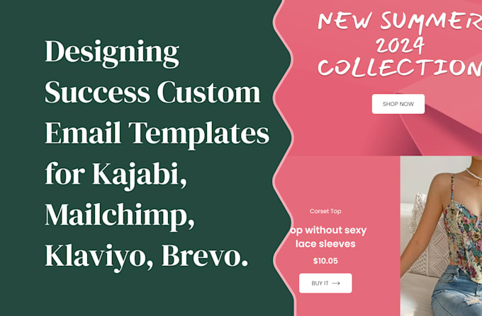 Kajabi mailchimp klaviyo bravo email template design by Mailanas Fiverr