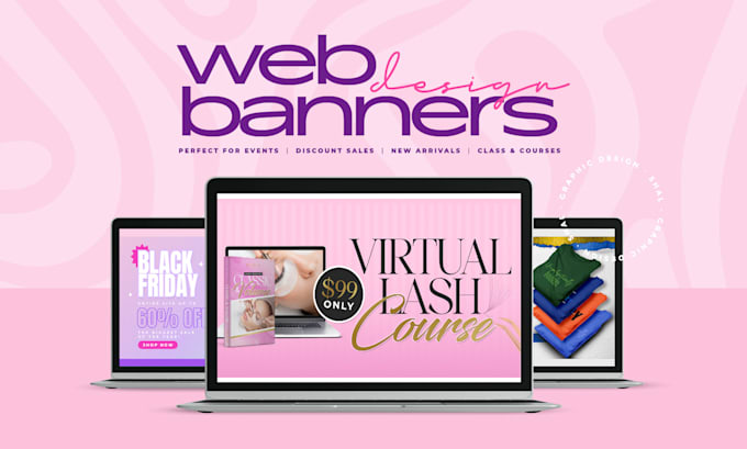 design web banner, header or cover for your website