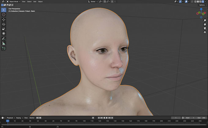 create realistic 3d model fully rigged for your game