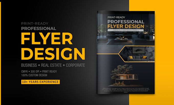 design professional print ready flyer or magazine ad