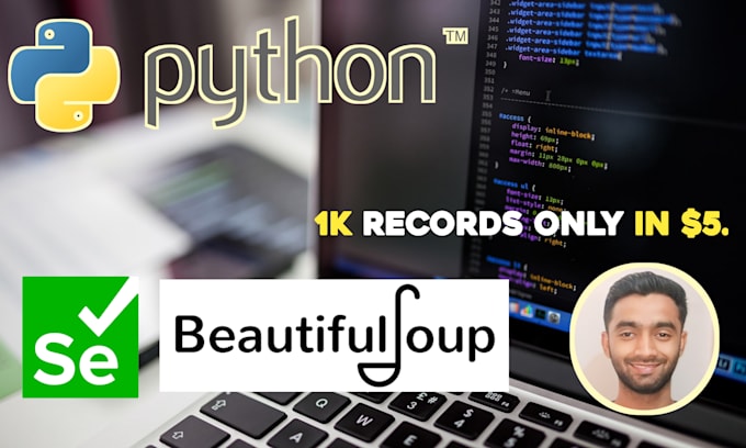 Do web scraping using python beautiful soup and selenium by ...
