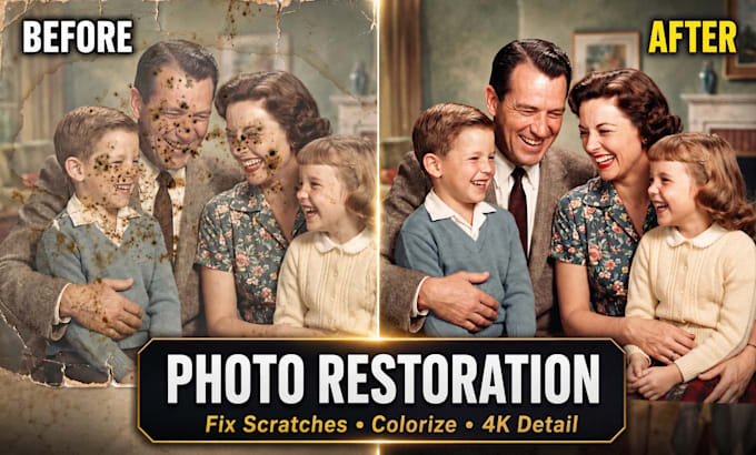 do professional photo restoration and image enhancement