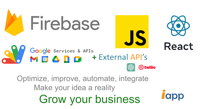 automate your business processes with a web or mobile app firebase cloudflare ai