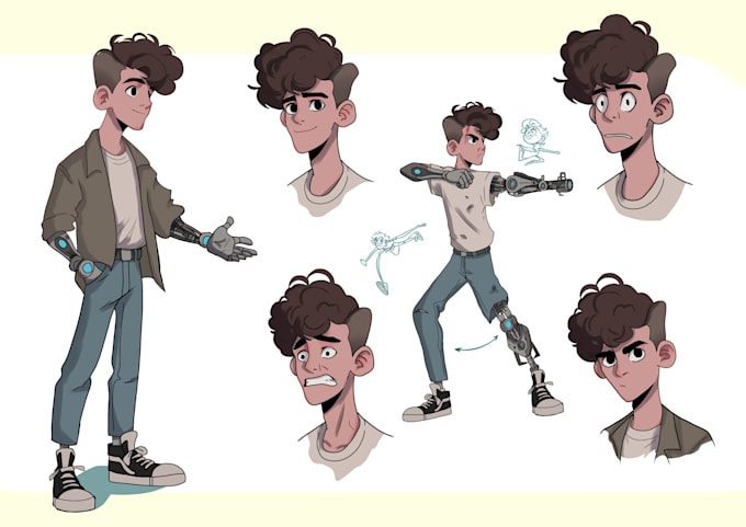 make the concept art of your character