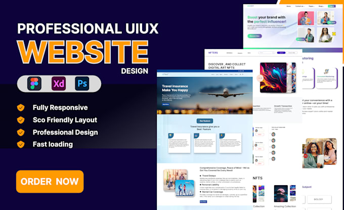 do modern figma website ui ux, dashboard design or mobile app ui ux design