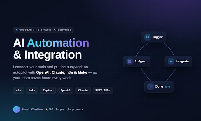 automate your business workflows and integrate openai or claude