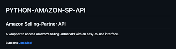 Create your integration with the amazon sp api by Michael_api | Fiverr