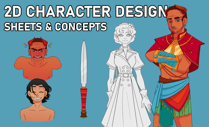Design a 2d character sheet by Wilentri_ | Fiverr