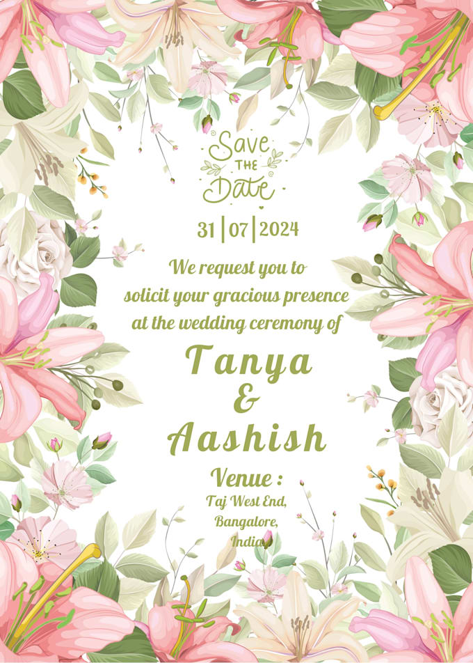Do digital invitation cards by Bhumi_ | Fiverr