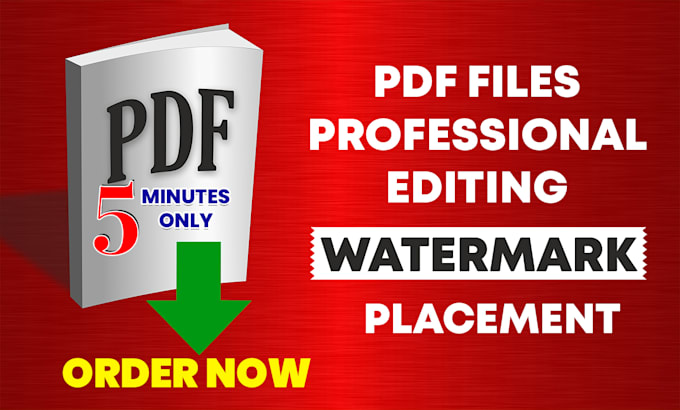 add watermark on image or pdf  an hour