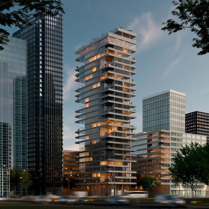 3d modeling and rendering for exterior facades in large scale projects
