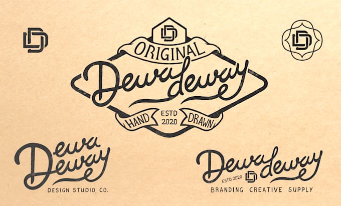 Do hand drawn retro vintage logo lettering for branding by Nadadewana ...