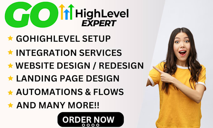 build gohighlevel website, gohighlevel funnel automation, landing page design
