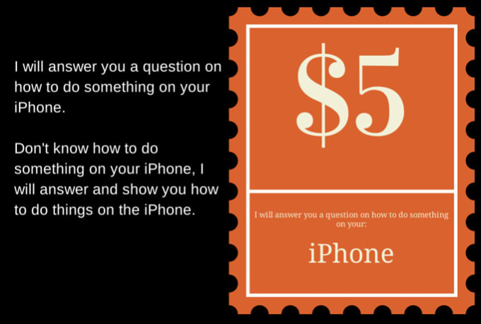 answer you a question on how to do something on your iPhone