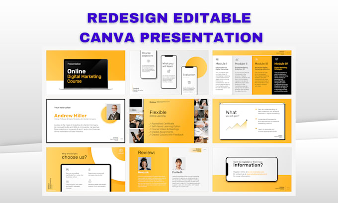 design powerpoint and canva editable presentation