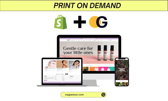 create passive income shopify store through viaglamour